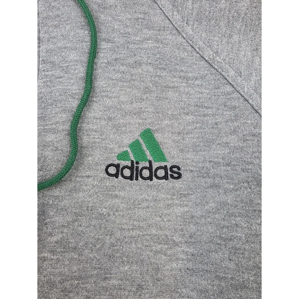 Vintage Adidas Reversible Hooded Full Zip Jacket Embroidered Logo Men Size XL‎